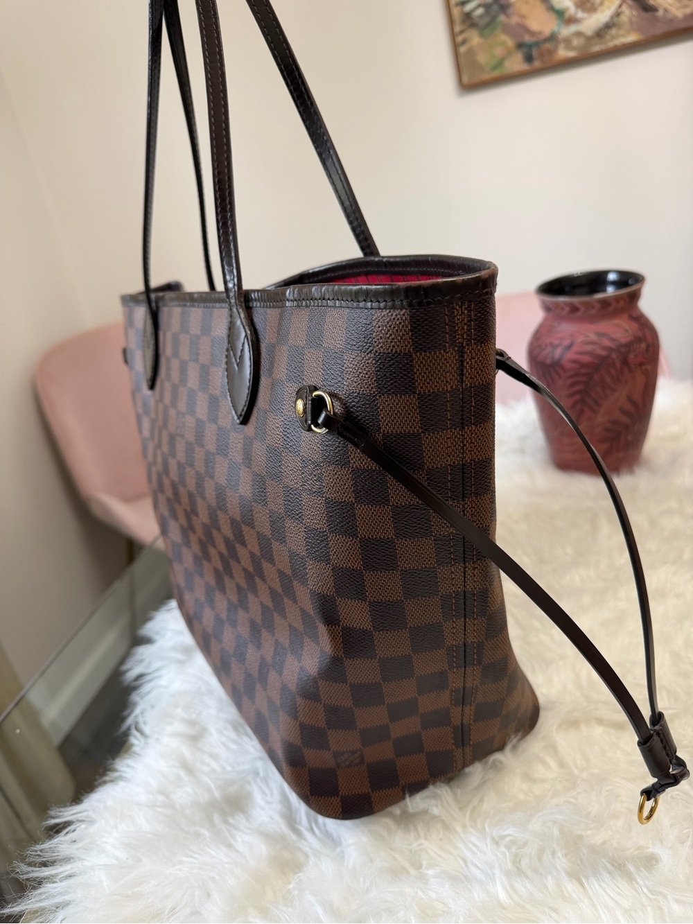 LOUIS VUITTON NEFERFUL DAMIER EBENE MM TOTE - Picture 13 of 13
